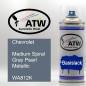 Preview: Chevrolet, Medium Spiral Gray Pearl Metallic, WA812K: 400ml Sprühdose, von ATW Autoteile West.